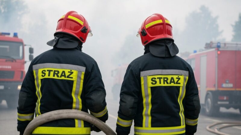 Pożar w Staszkówce: Kobieta ranna w akcji gaśniczej