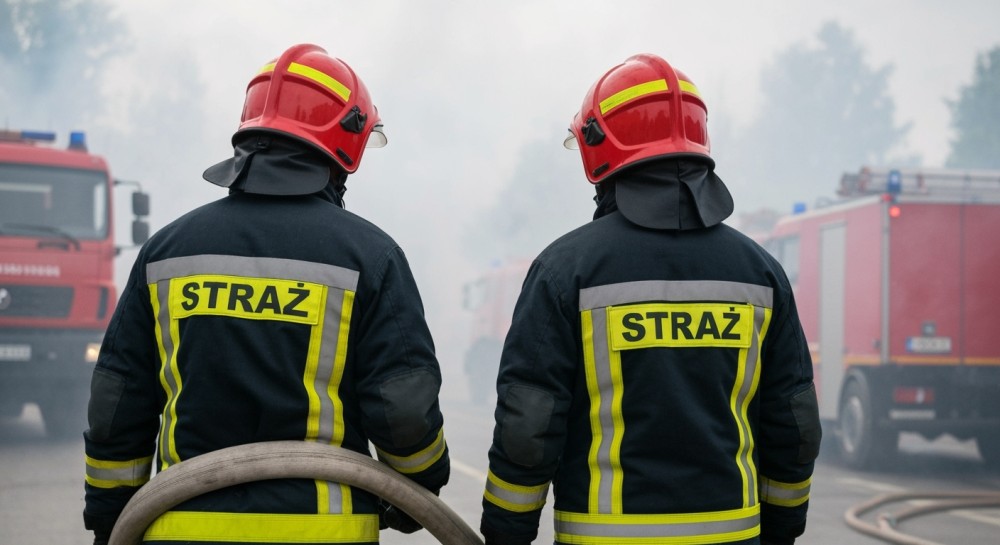 Pożar w Staszkówce: Kobieta ranna w akcji gaśniczej