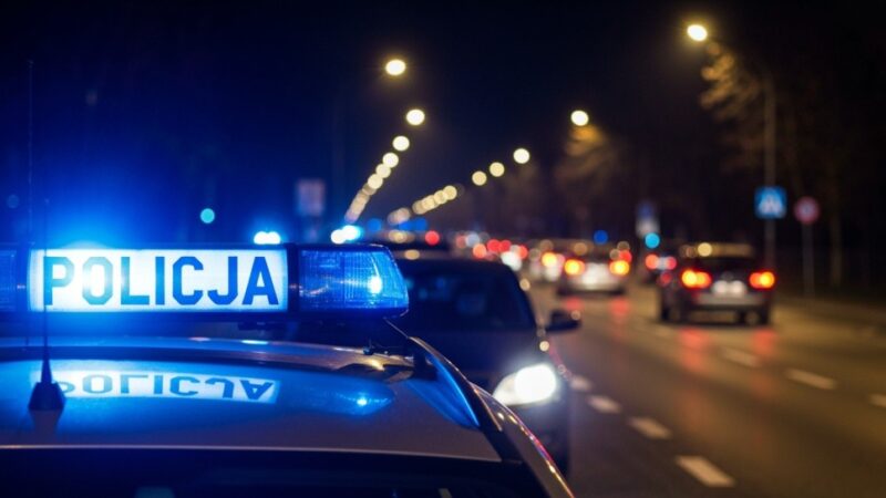 Policjanci w akcji: Ćwiczenia na nowym stadionie Sandecji w Nowym Sączu