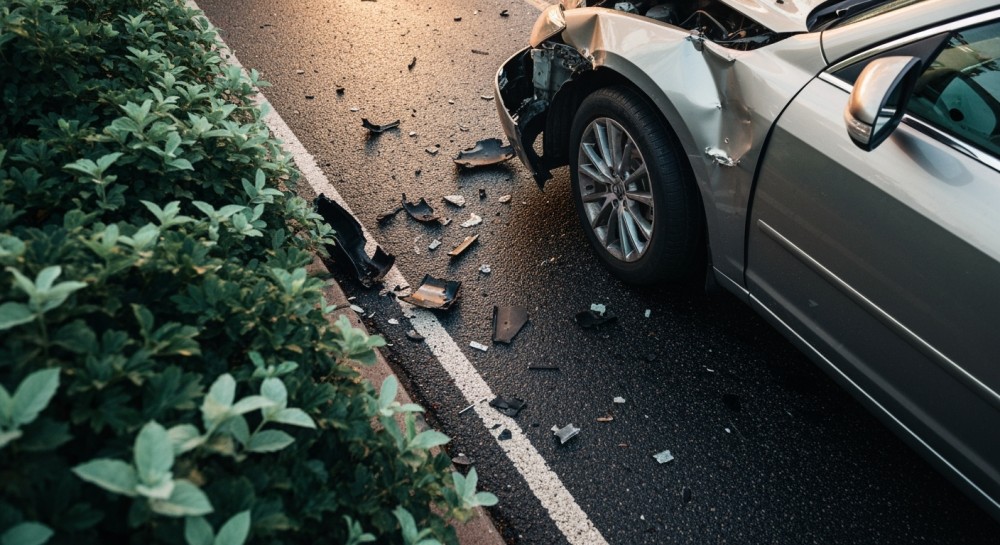 Policyjne auto dachowało w Gołkowicach Dolnych – dwaj funkcjonariusze w szpitalu! Co się wydarzyło?