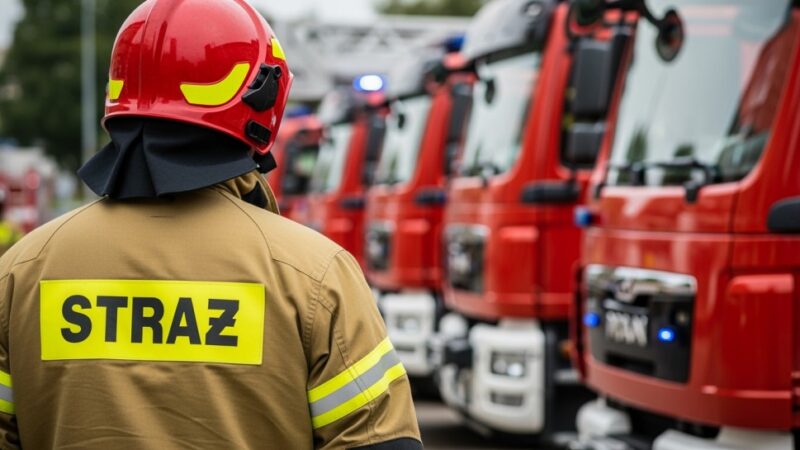 Nocne interwencje służb 26/27 listopada 2025: pożary i zagrożenia w regionie