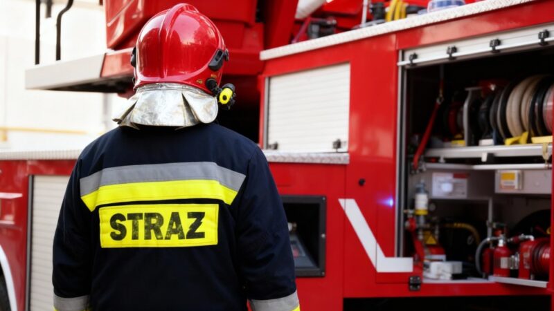 Strażacy z gminy doskonalą techniki gaszenia pożarów urządzeń pod napięciem